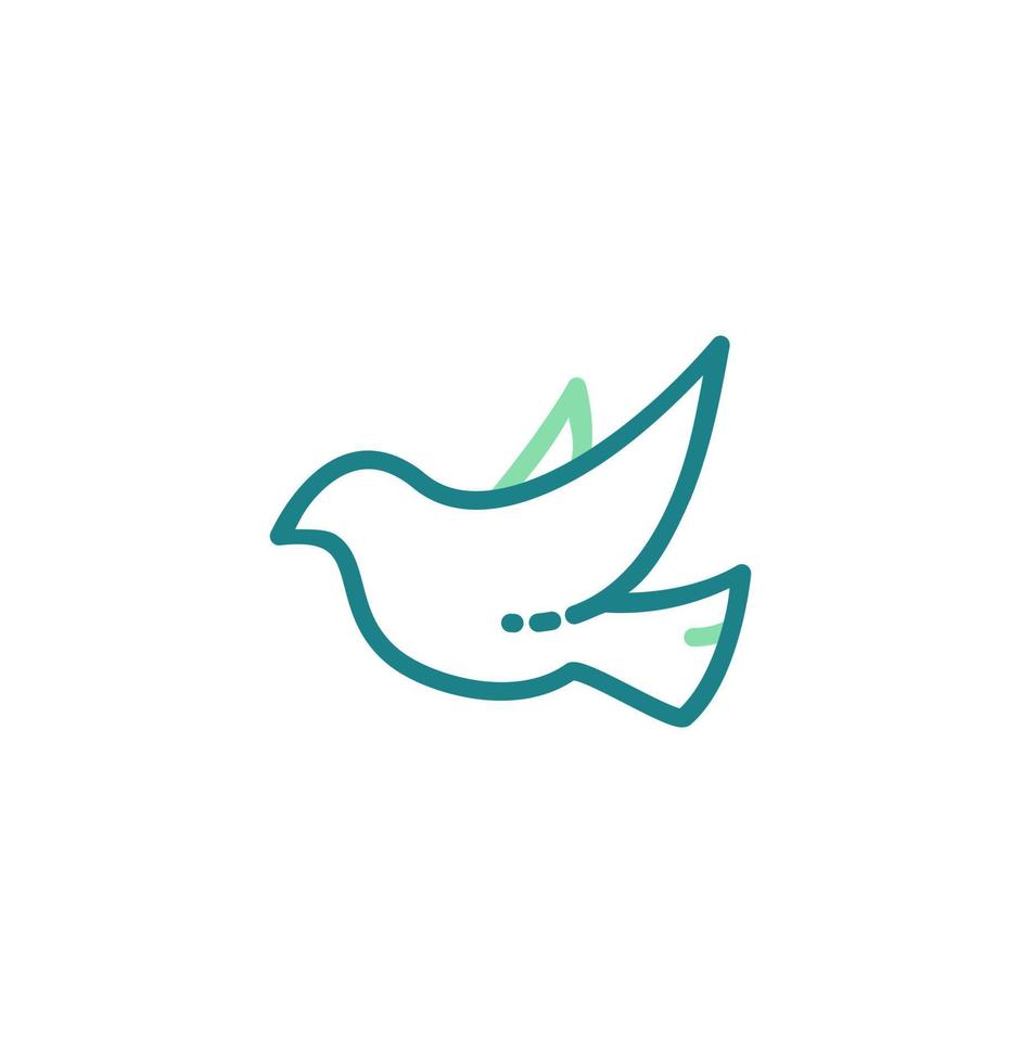 bird icon vector illustration logo template for many purpose. Isolated on white background.