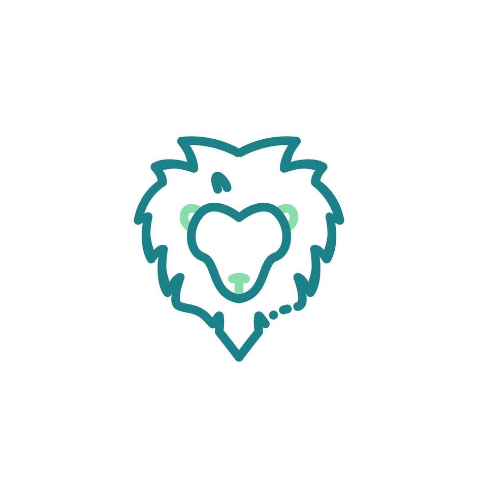 lion icon vector illustration logo template for many purpose. Isolated on white background.