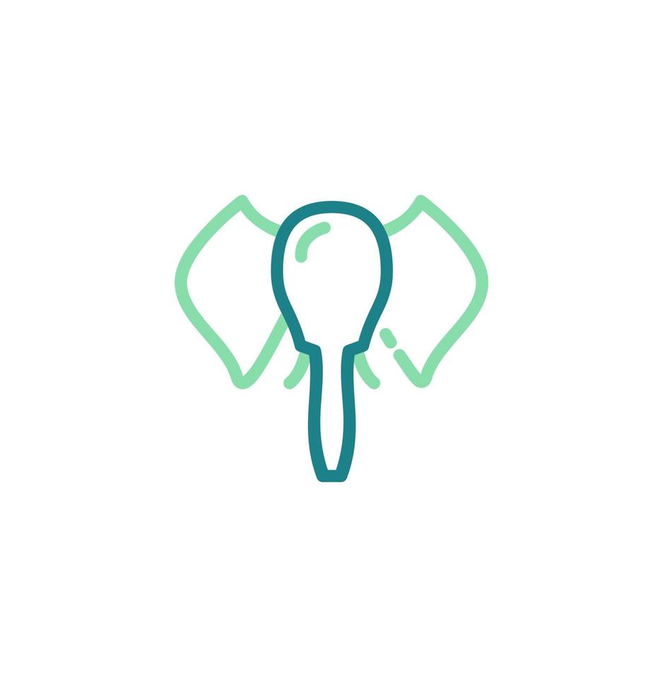 elephant icon vector illustration logo template for many purpose. Isolated on white background.