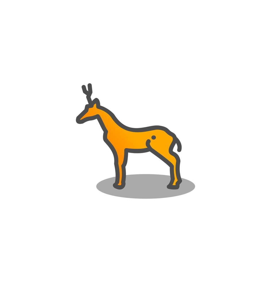 deer icon vector illustration logo template for many purpose. Isolated on white background.