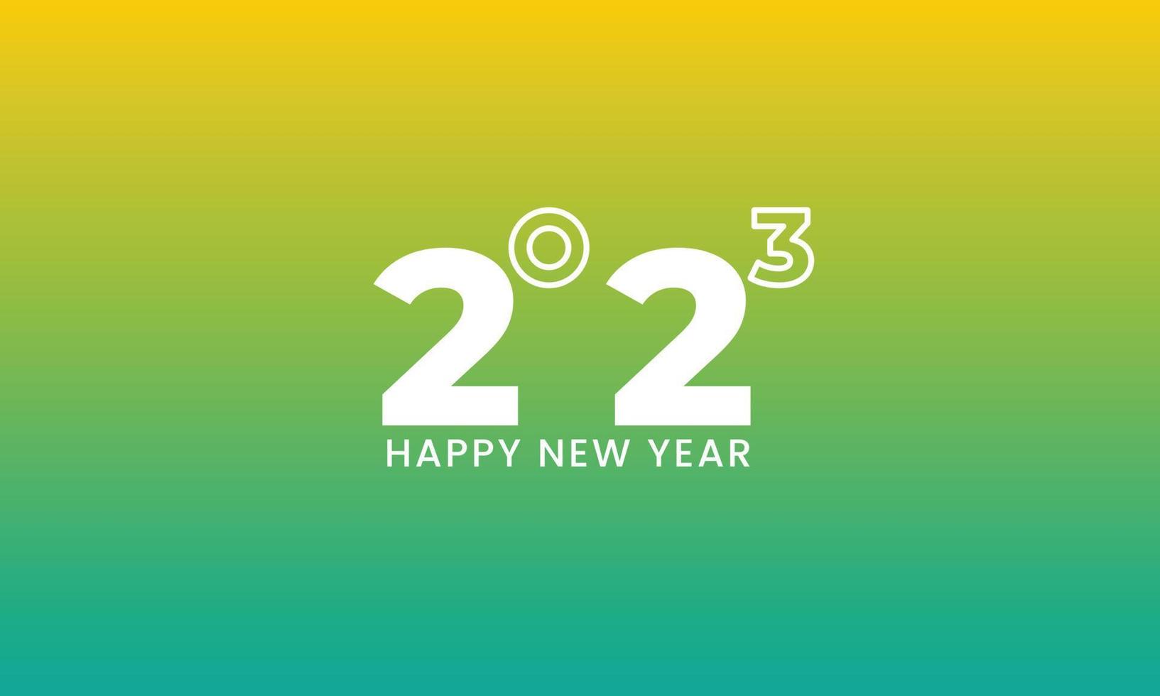 feliz año nuevo 2023. celebración festiva. moderno y moderno para banner y plantilla de publicación de medios vector