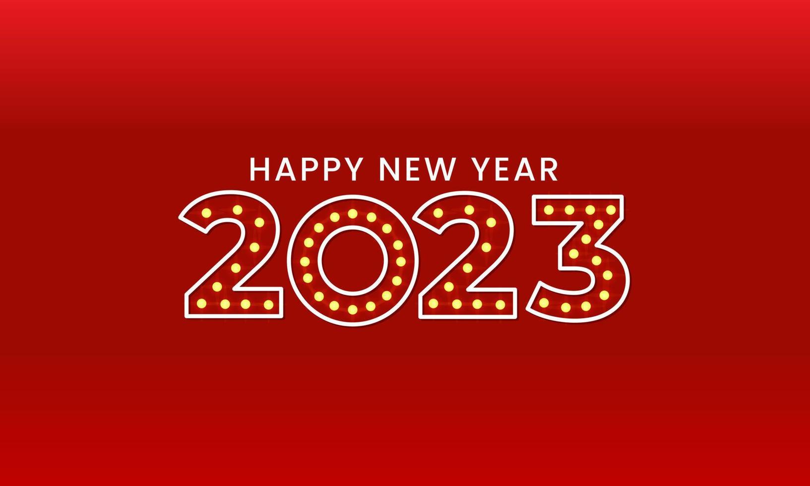 Happy new year 2023. Festive celebration. Trendy and modern for banner and media post template vector