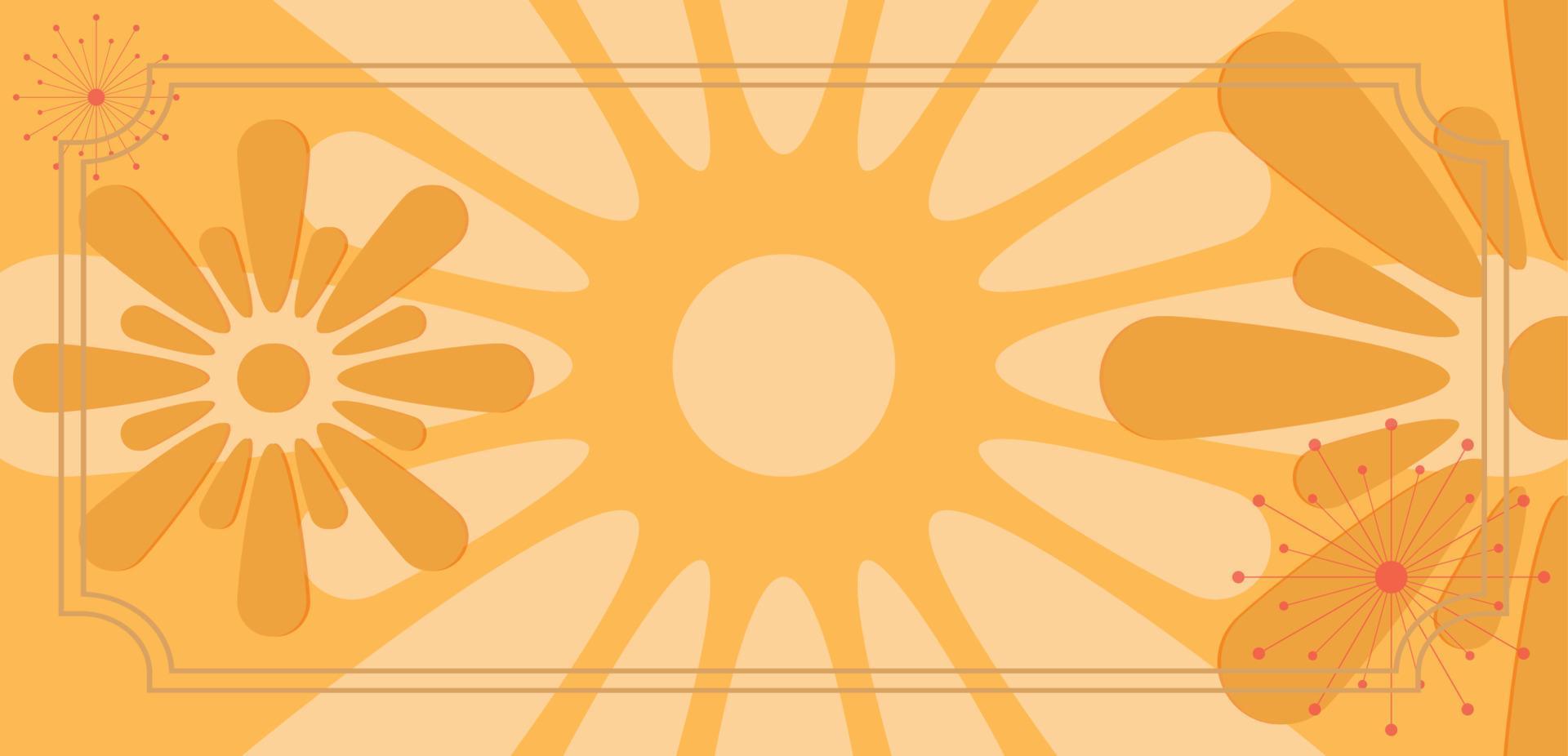 Chinese japanese background frame template vector