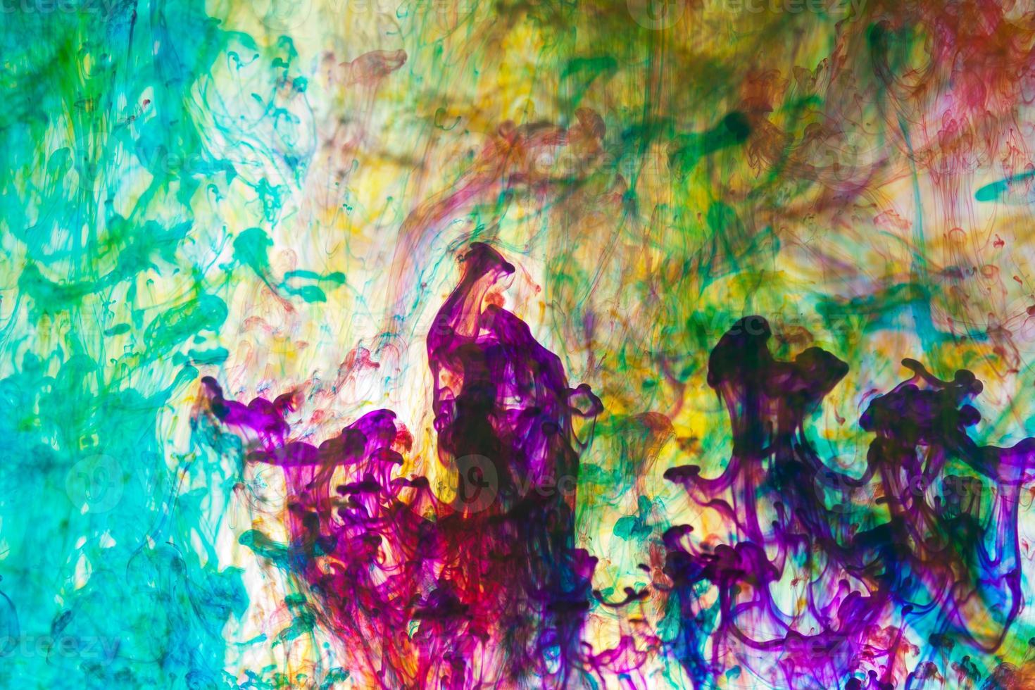 Abstract and very colorful motion blur background photo