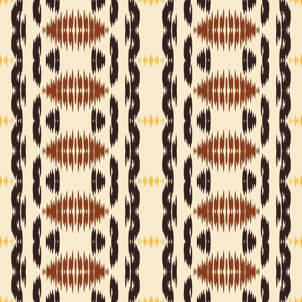 Batik Textile Ethnic ikat stripe seamless pattern digital vector design for Print saree Kurti Borneo Fabric border brush symbols swatches party wear