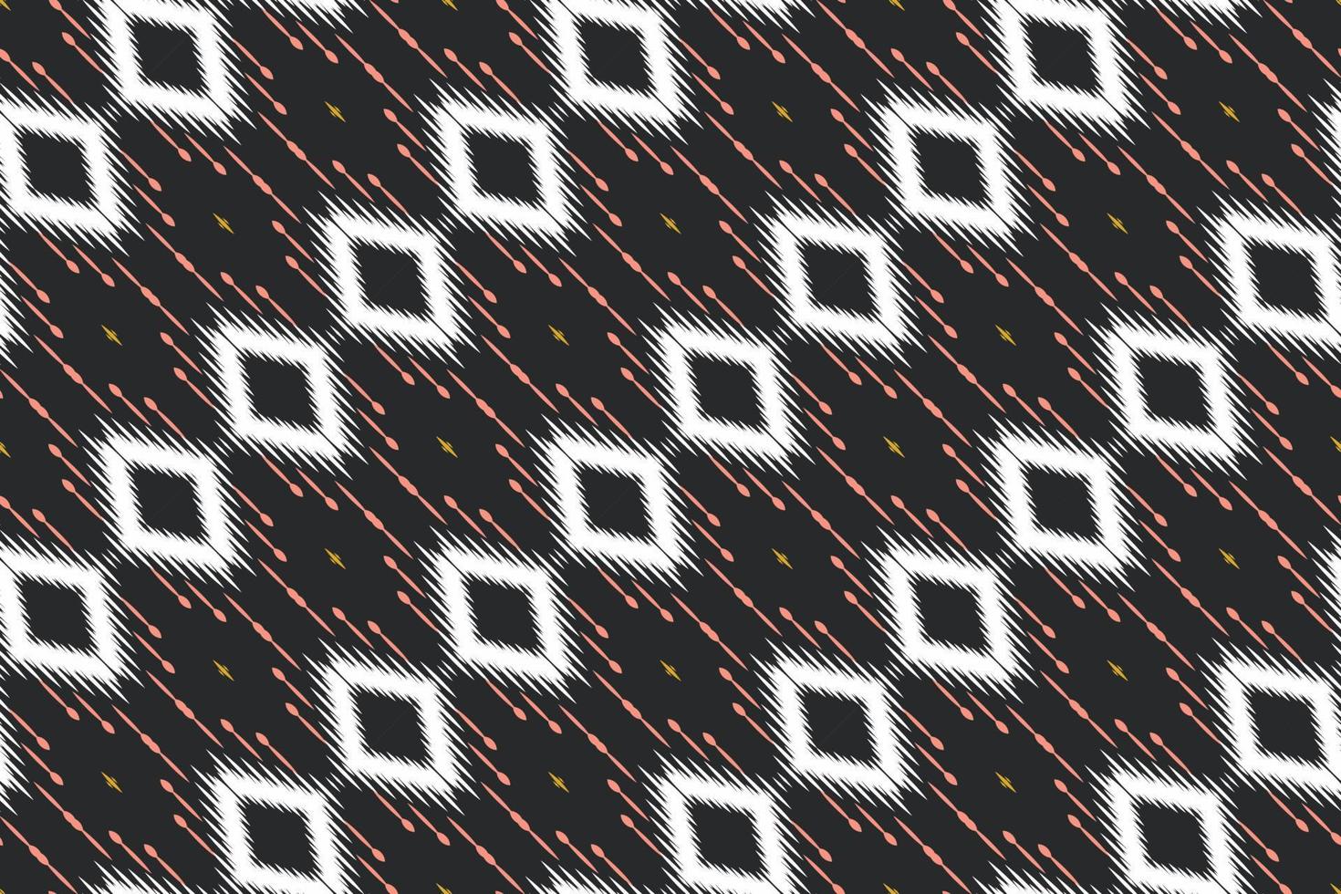 Ikkat or ikat texture batik textile seamless pattern digital vector design for Print saree Kurti Borneo Fabric border brush symbols swatches cotton