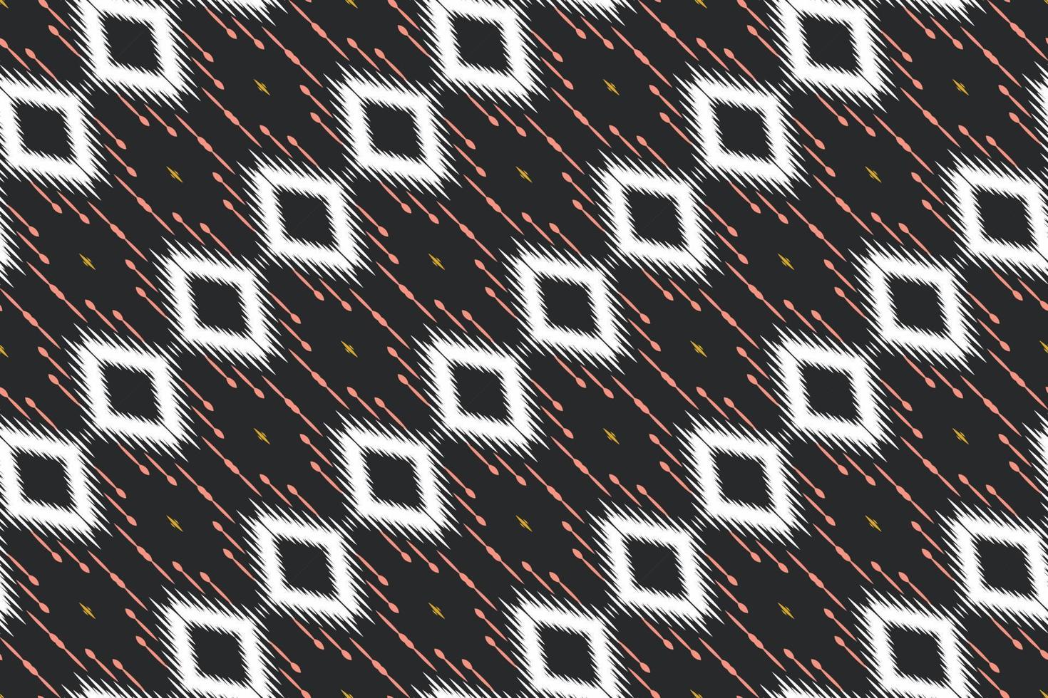 ikkat o ikat textura batik textil patrón sin costuras diseño vectorial digital para imprimir saree kurti borneo borde de tela símbolos de pincel muestras de algodón vector