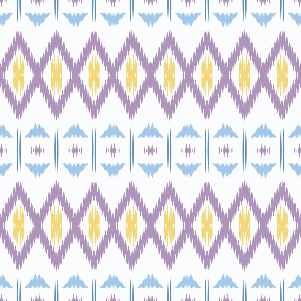 Motif ikat stripes seamless pattern digital vector design for Print saree Kurti Borneo Fabric border brush symbols swatches cotton