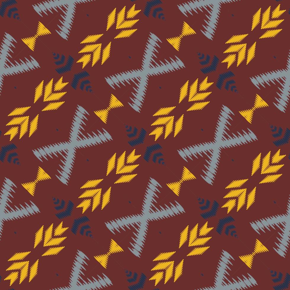 Batik Textile ikat frame seamless pattern digital vector design for Print saree Kurti Borneo Fabric border brush symbols swatches designer