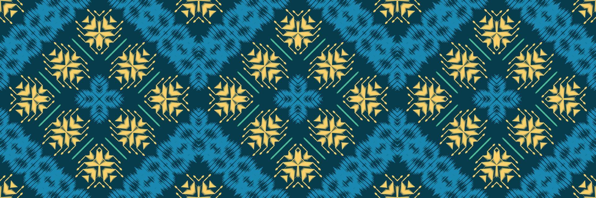 Batik Textile Motif ikat triangle seamless pattern digital vector design for Print saree Kurti Borneo Fabric border brush symbols swatches cotton