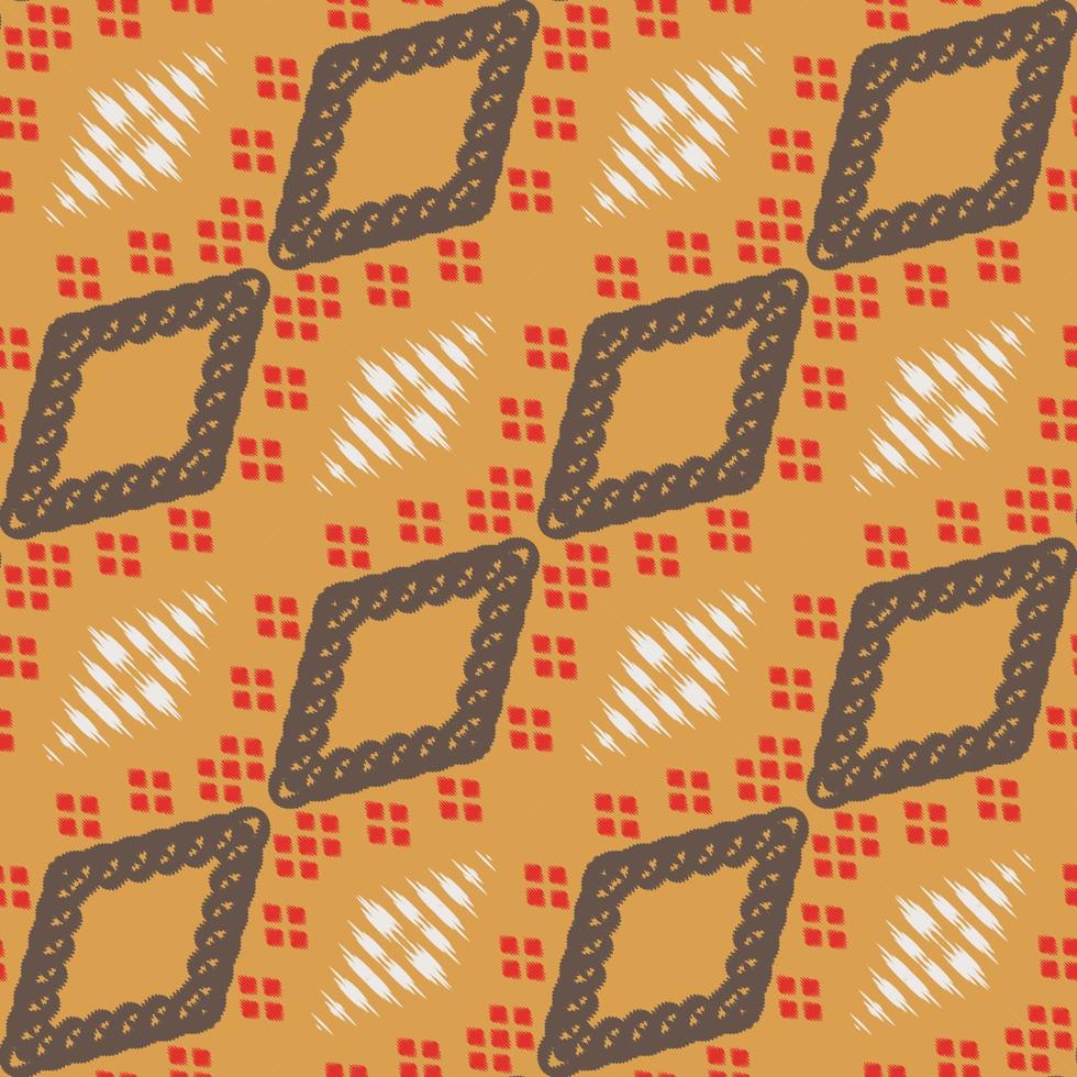 Batik Textile ikat flower seamless pattern digital vector design for Print saree Kurti Borneo Fabric border brush symbols swatches party wear