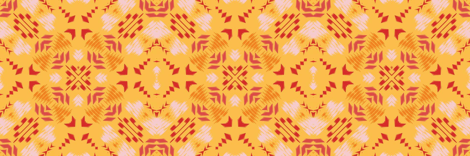 Ikat prints batik textile seamless pattern digital vector design for Print saree Kurti Borneo Fabric border brush symbols swatches designer
