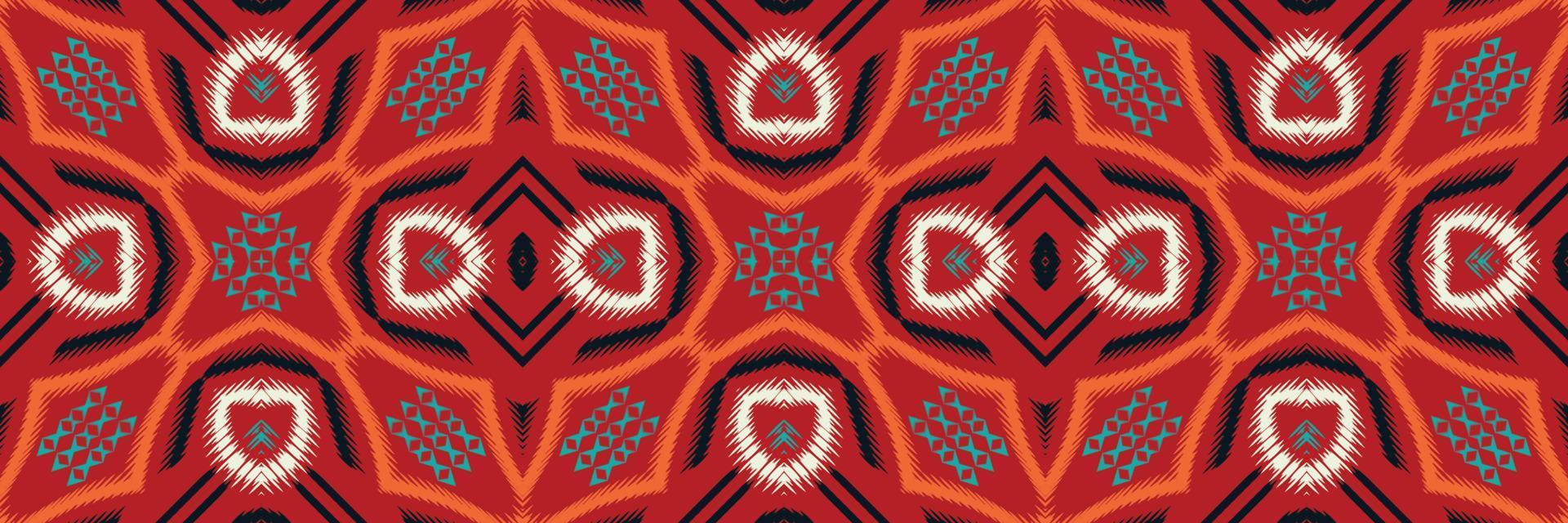 Batik Textile Ethnic ikat triangle seamless pattern digital vector design for Print saree Kurti Borneo Fabric border brush symbols swatches designer