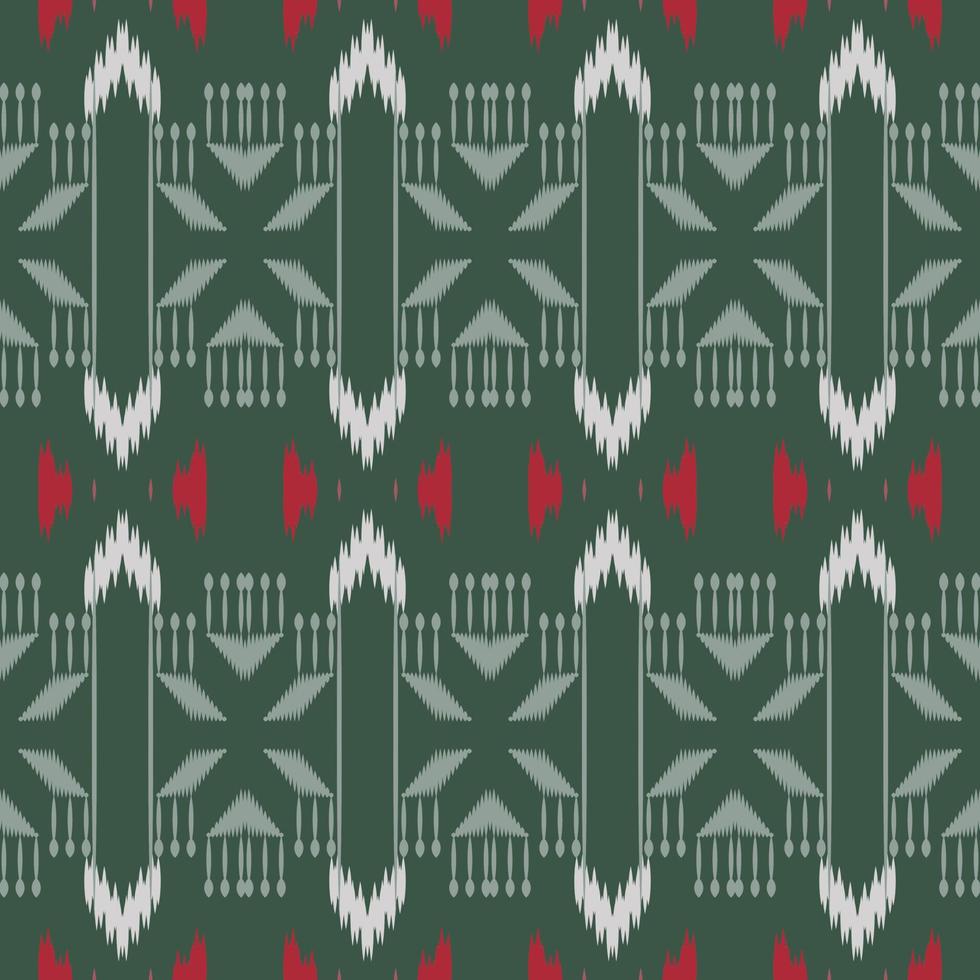 Motif ikat flower seamless pattern digital vector design for Print saree Kurti Borneo Fabric border brush symbols swatches designer