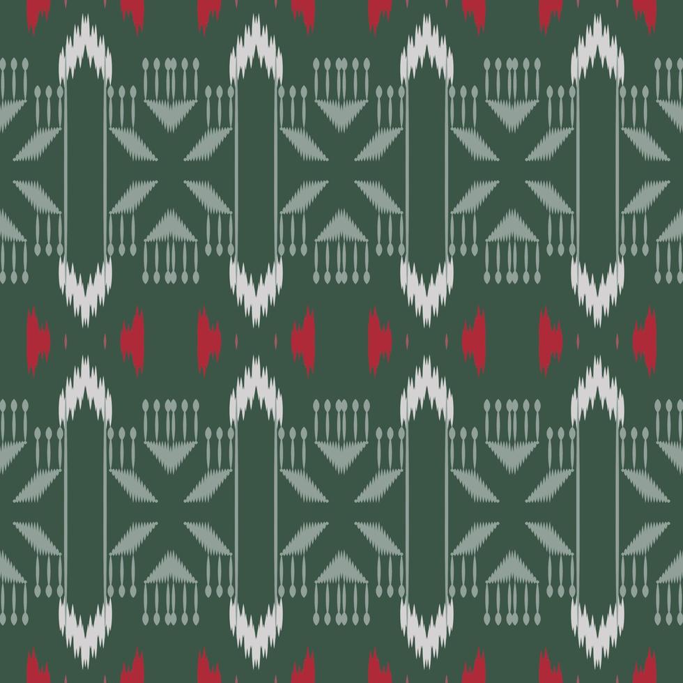 Motif ikat flower seamless pattern digital vector design for Print saree Kurti Borneo Fabric border brush symbols swatches designer