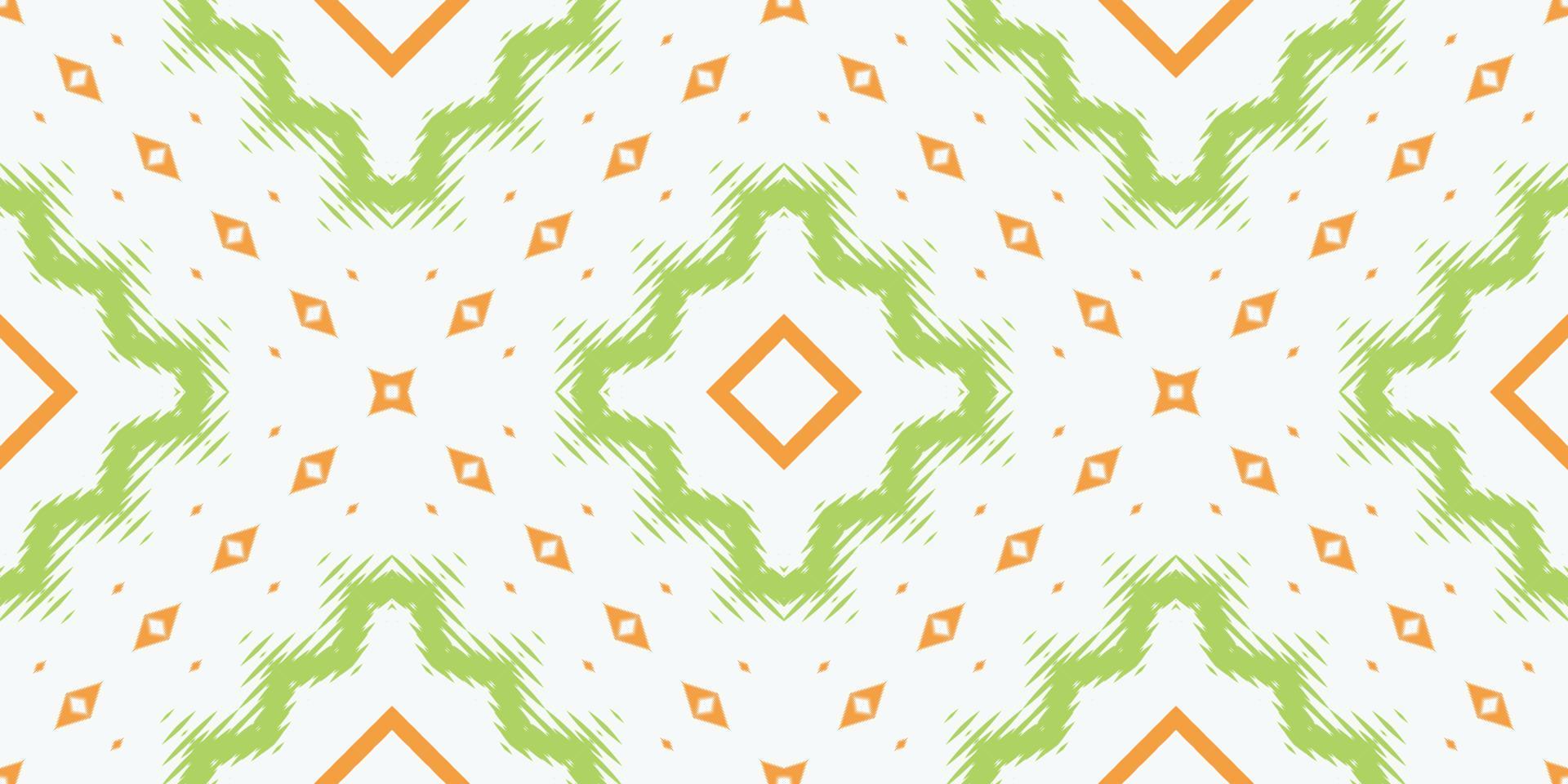 motivo ikat azteca batik textil patrón sin costuras diseño vectorial digital para imprimir saree kurti borde de tela símbolos de pincel muestras ropa de fiesta vector