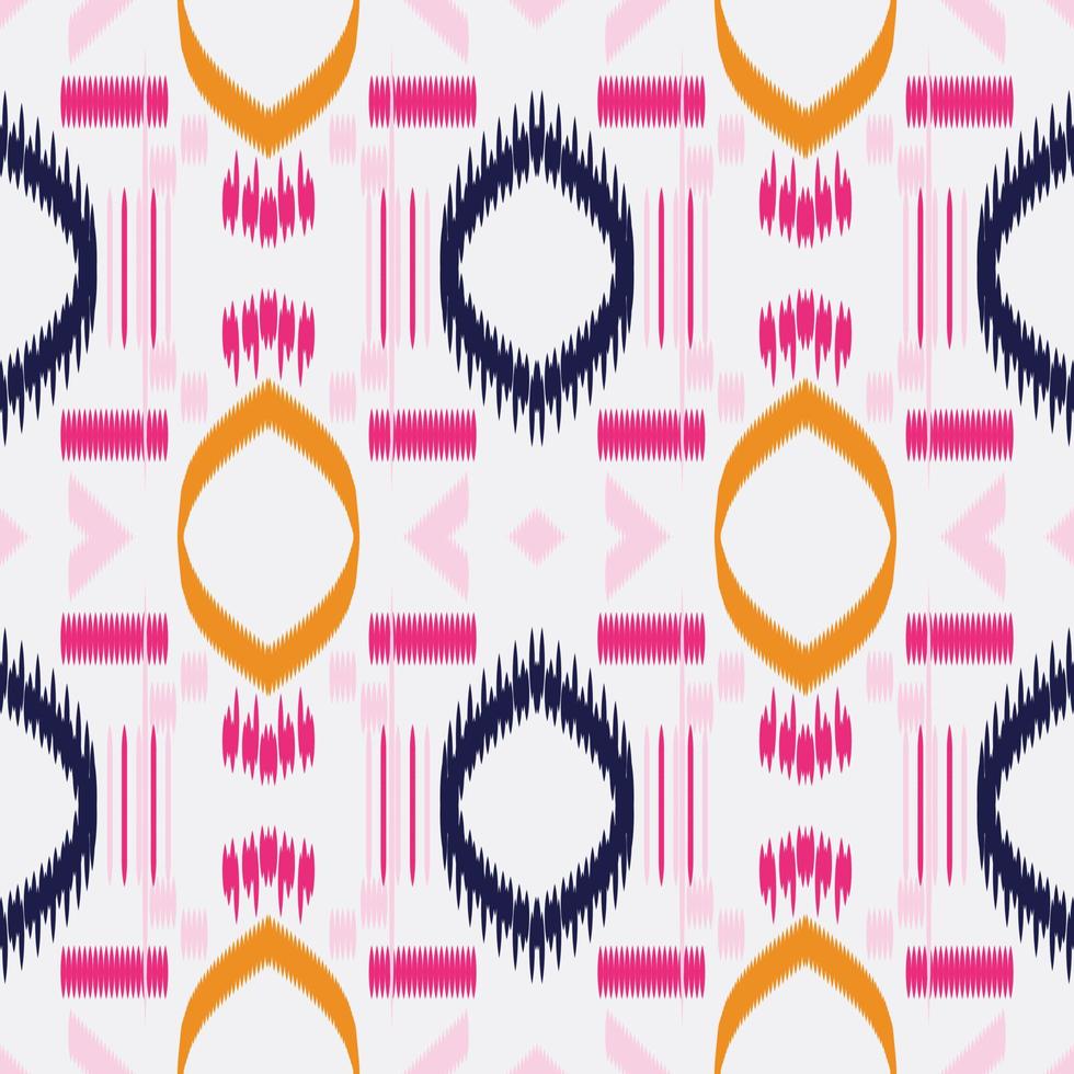 ikat puntos patrón tribal africano sin fisuras. étnico geométrico batik ikkat vector digital diseño textil para estampados tela sari mogol cepillo símbolo franjas textura kurti kurtis kurtas