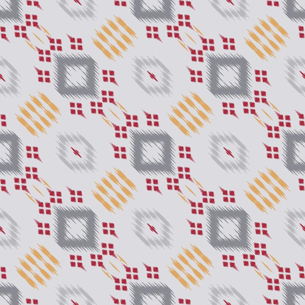 Batik Textile ikat stripes seamless pattern digital vector design for Print saree Kurti Borneo Fabric border brush symbols swatches stylish