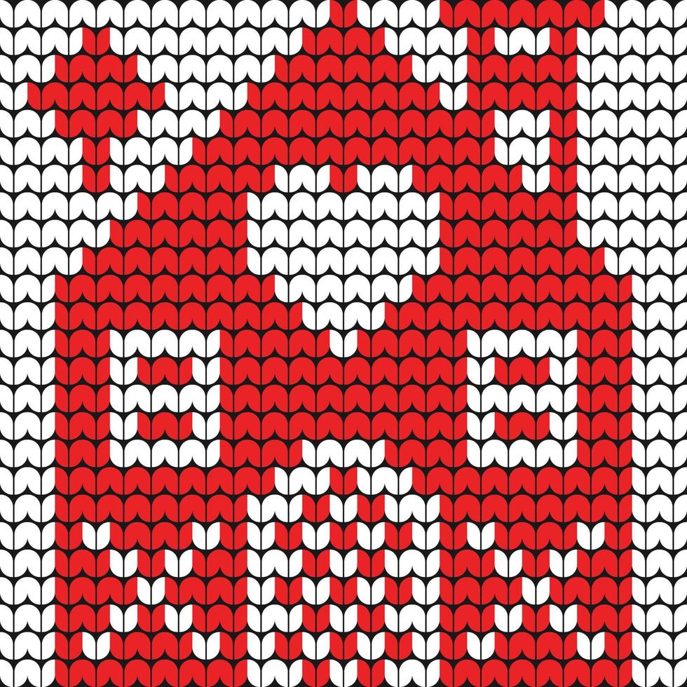 House knitting Christmas on white background Digital vector Design For Print border sweater decor
