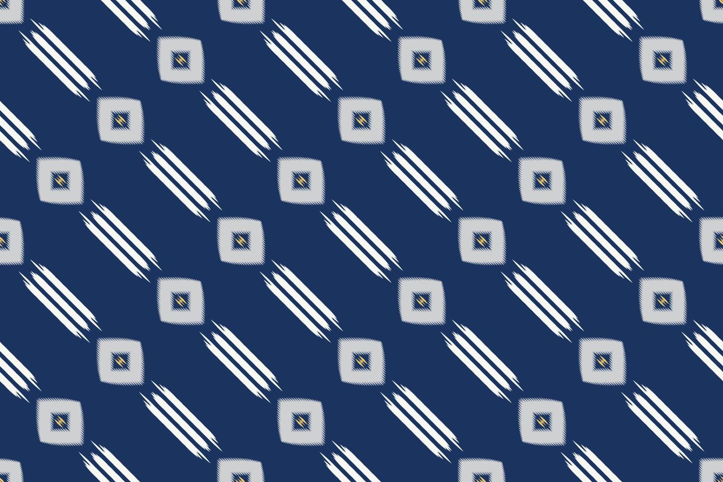 Ikkat or ikat diamond batik textile seamless pattern digital vector design for Print saree Kurti Borneo Fabric border brush symbols swatches designer