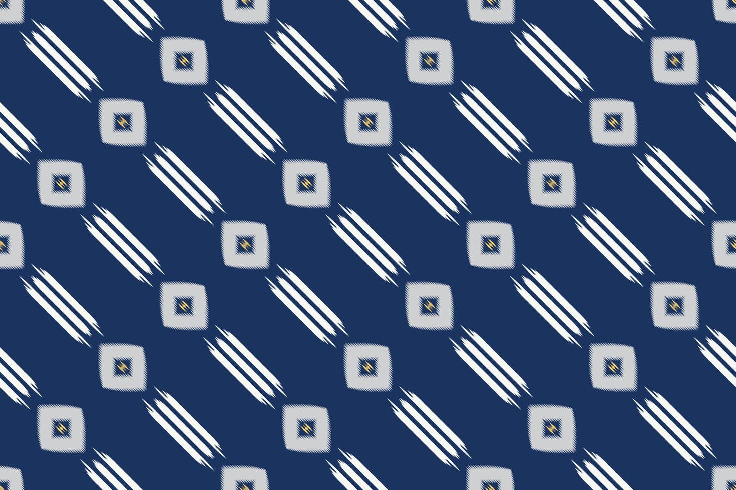 Ikkat or ikat diamond batik textile seamless pattern digital vector design for Print saree Kurti Borneo Fabric border brush symbols swatches designer