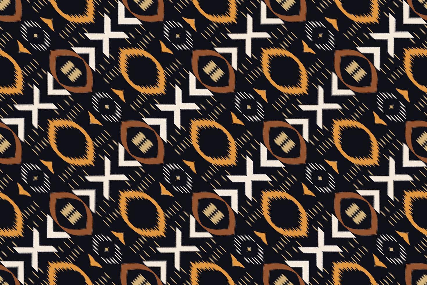 Ikat fabric tribal abstract Geometric Traditional ethnic oriental design for the background. Folk embroidery, Indian, Scandinavian, Gypsy, Mexican, African rug, wallpaper. vector