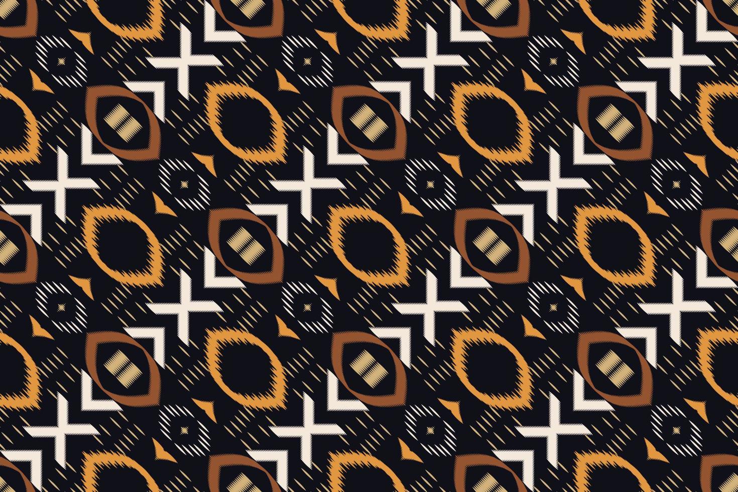 Ikat fabric tribal abstract Geometric Traditional ethnic oriental design for the background. Folk embroidery, Indian, Scandinavian, Gypsy, Mexican, African rug, wallpaper. vector
