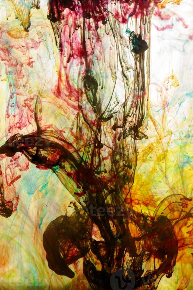 Abstract and very colorful motion blur background photo