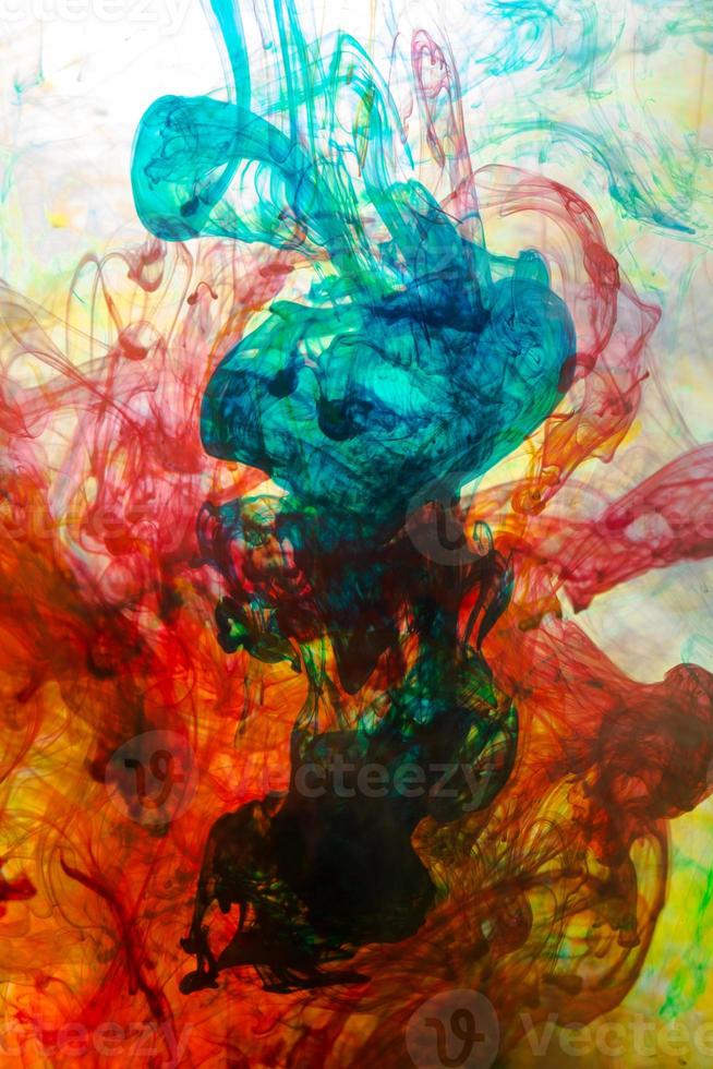 Abstract and very colorful motion blur background photo