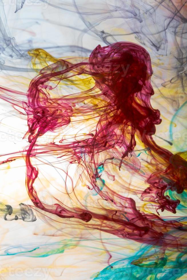 Abstract and very colorful motion blur background photo