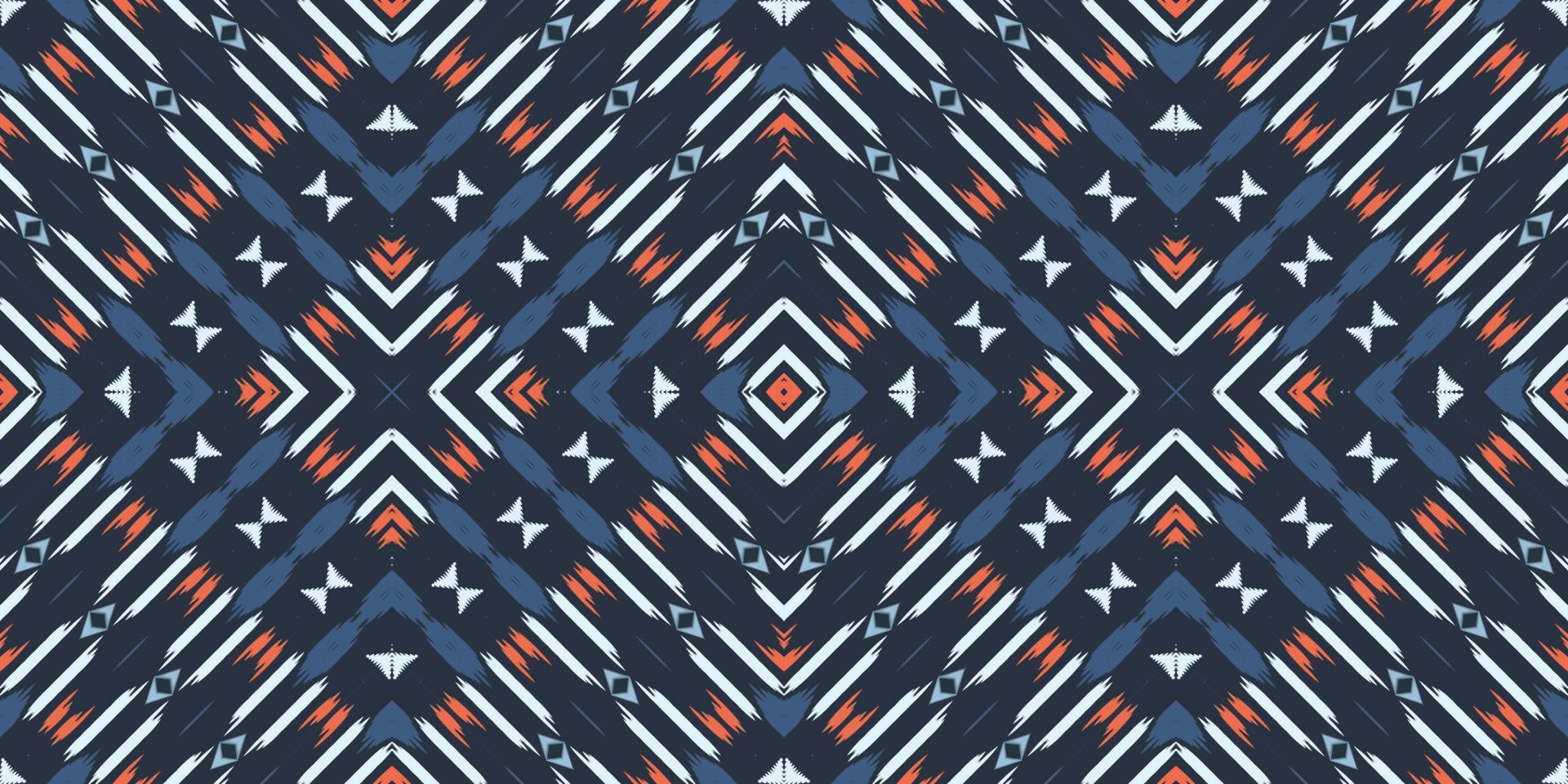 motivo textil batik ikat imprime patrón sin costuras diseño de vector digital para imprimir saree kurti borde de tela símbolos de pincel muestras ropa de fiesta