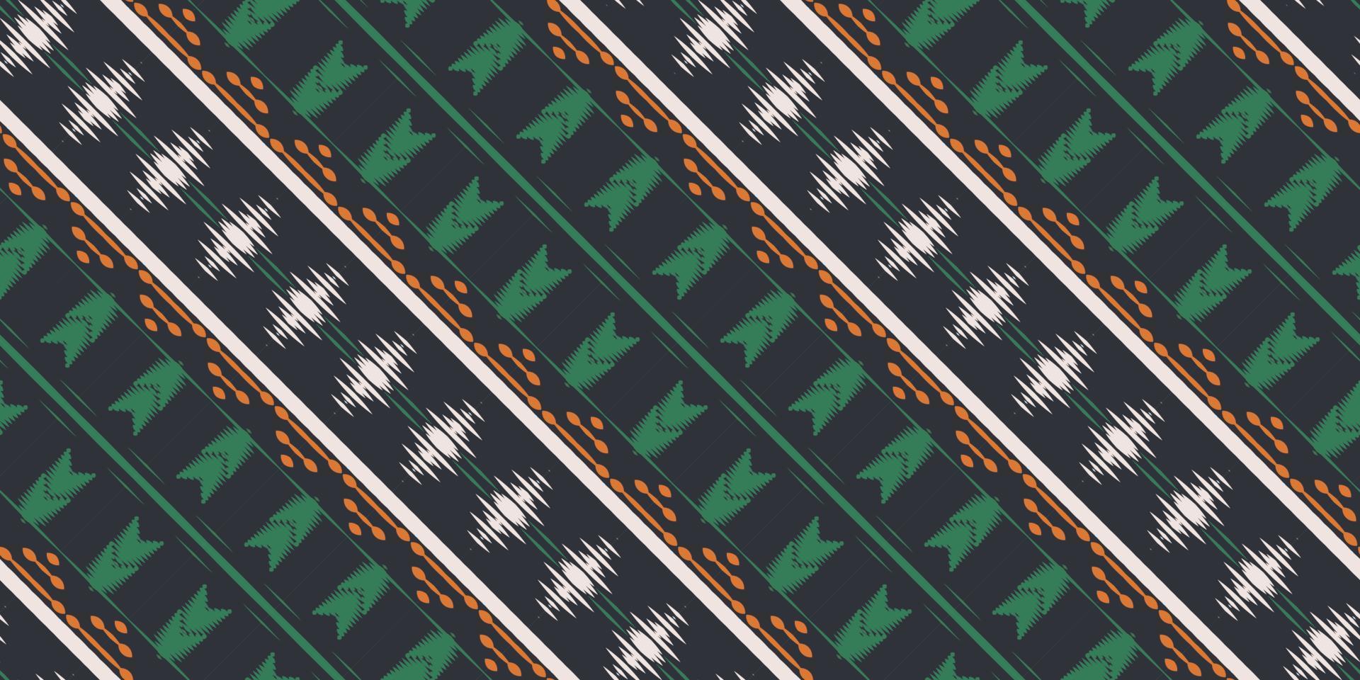 Ikat floral batik textile seamless pattern digital vector design for Print saree Kurti Borneo Fabric border brush symbols swatches stylish