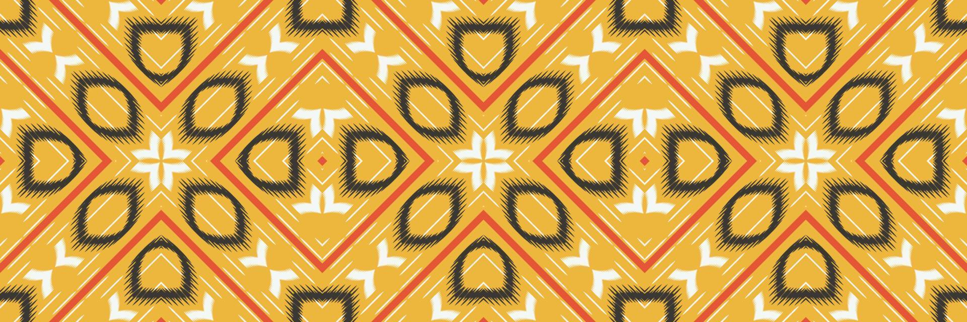 Batik Textile ikat texture seamless pattern digital vector design for Print saree Kurti Borneo Fabric border brush symbols swatches party wear