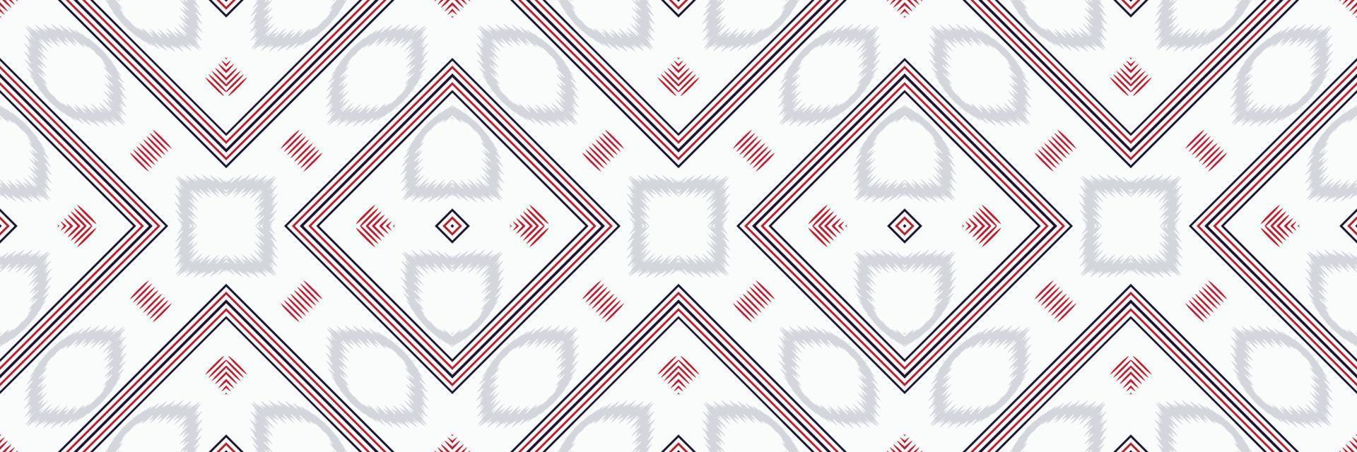 motivo textil batik ikat damasco patrón sin costuras diseño vectorial digital para imprimir saree kurti borde de tela símbolos de pincel muestras ropa de fiesta vector