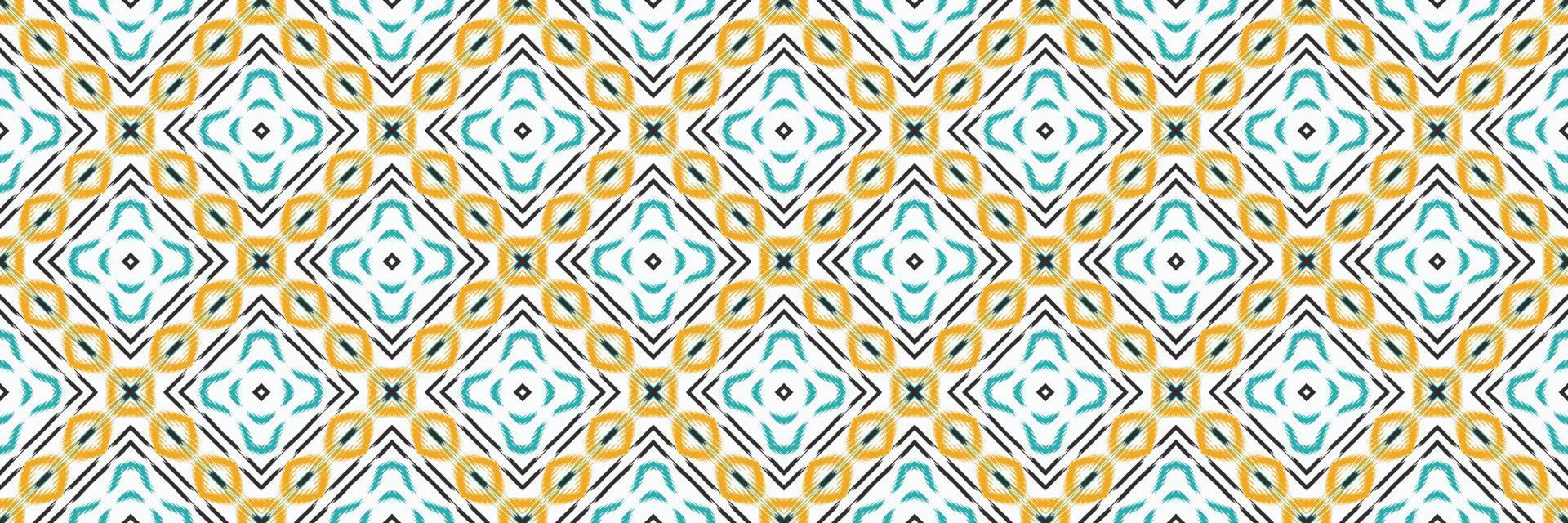 étnico ikat textura batik textil patrón sin costuras diseño de vector digital para imprimir saree kurti borde de tela símbolos de pincel de borde muestras de algodón