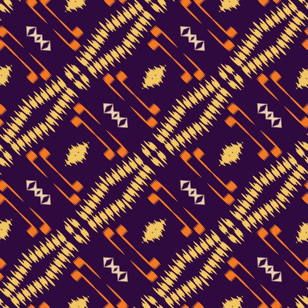 Batik Textile Motif ikat triangle seamless pattern digital vector design for Print saree Kurti Borneo Fabric border brush symbols swatches designer