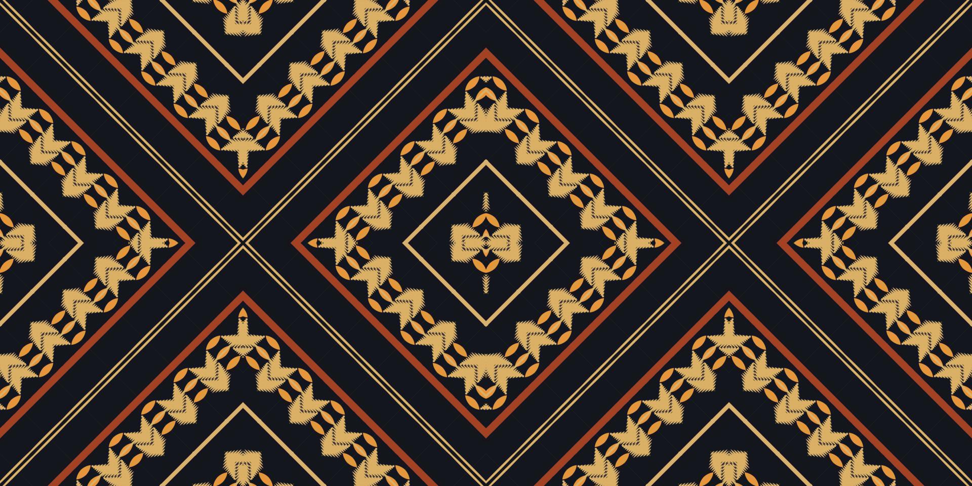 Ikkat or ikat triangle batik textile seamless pattern digital vector design for Print saree Kurti Borneo Fabric border brush symbols swatches designer