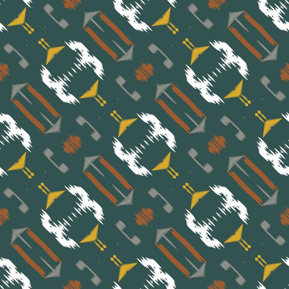 Batik Textile ikat Aztec seamless pattern digital vector design for Print saree Kurti Borneo Fabric border brush symbols swatches cotton