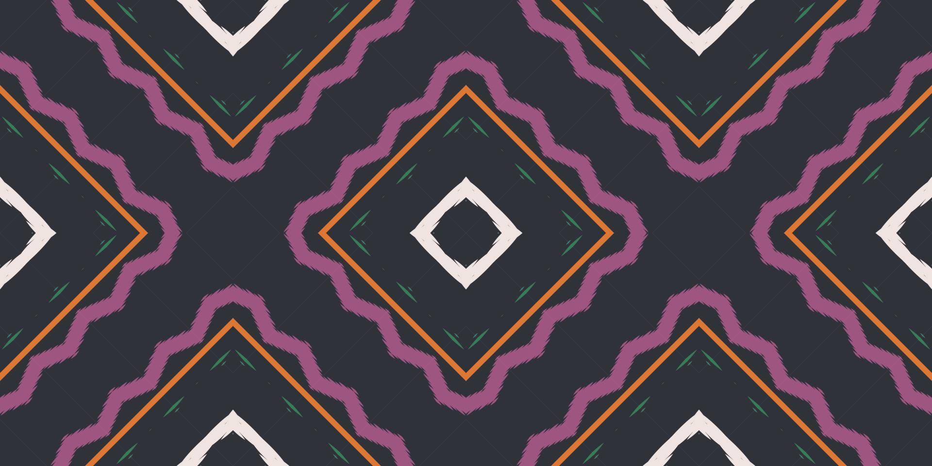 Motif ikat print batik textile seamless pattern digital vector design for Print saree Kurti Borneo Fabric border brush symbols swatches designer