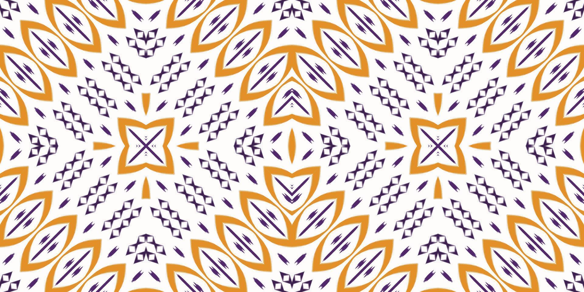 Batik Textile Motif African ikat seamless pattern digital vector design for Print saree Kurti Borneo Fabric border brush symbols swatches party wear