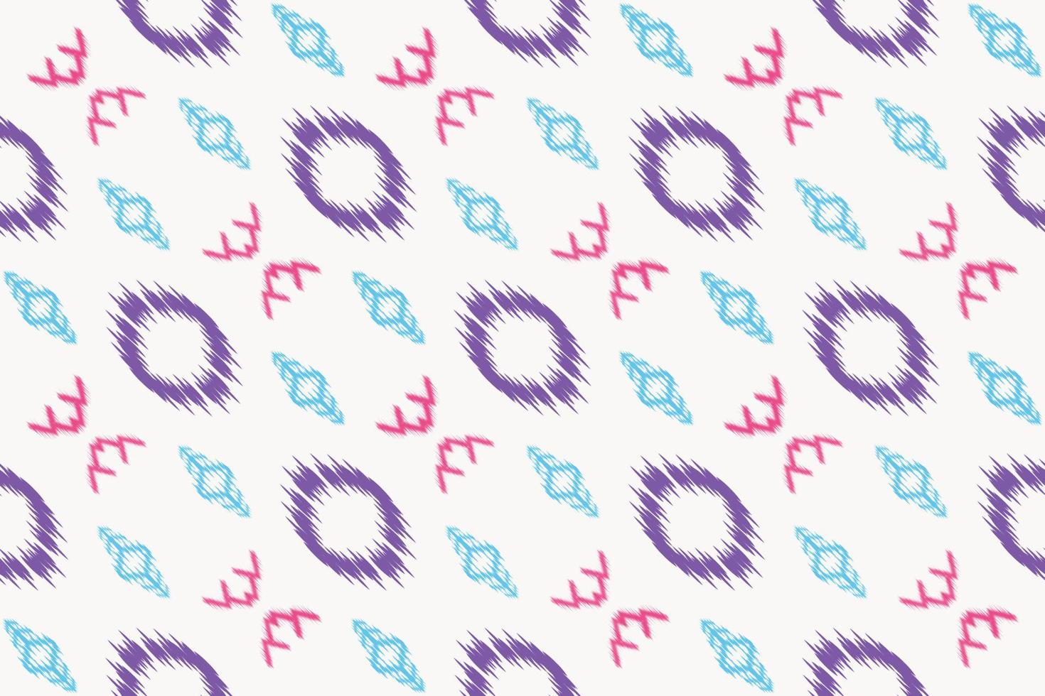 Ikat flower batik textile seamless pattern digital vector design for Print saree Kurti Borneo Fabric border brush symbols swatches designer