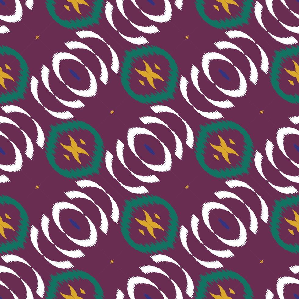 Ethnic ikat stripes batik textile seamless pattern digital vector design for Print saree Kurti Borneo Fabric border brush symbols swatches designer