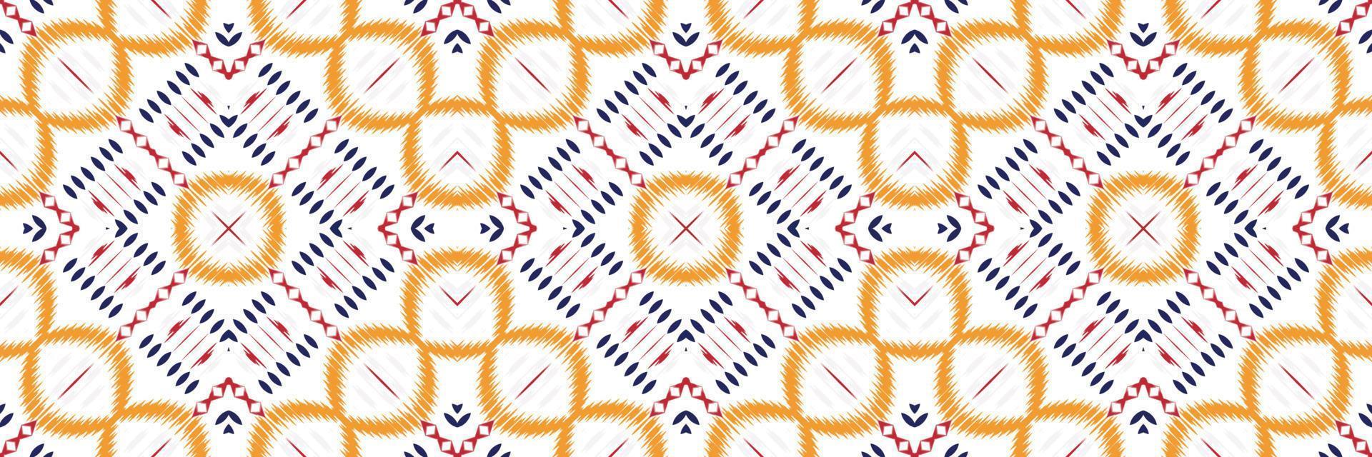 Batik Textile Motif ikat fabric seamless pattern digital vector design for Print saree Kurti Borneo Fabric border brush symbols swatches designer