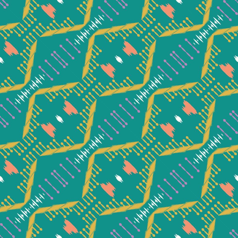 Batik Textile ikat damask seamless pattern digital vector design for Print saree Kurti Borneo Fabric border brush symbols swatches designer