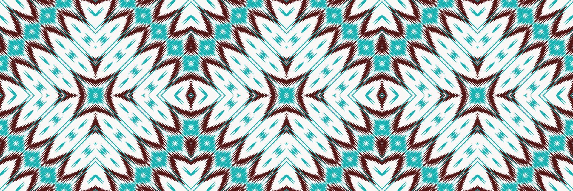 Ethnic ikat vector batik textile seamless pattern digital vector design for Print saree Kurti Borneo Fabric border brush symbols swatches designer