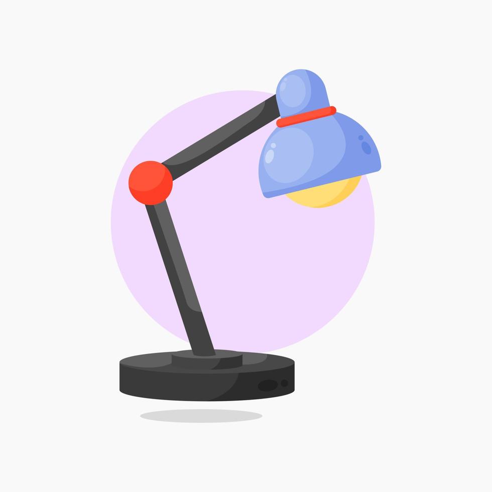 study lamp icon cartoon style illustration vector