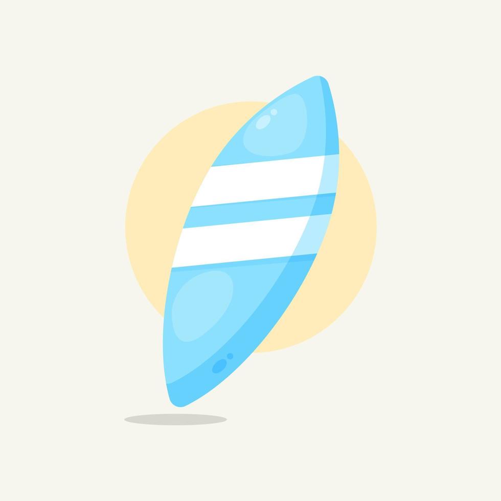 Surfboard icon cartoon style illustration vector