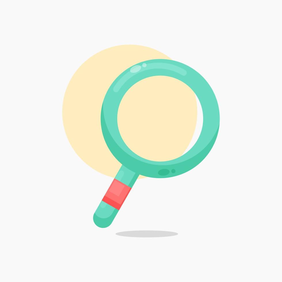 search icon cartoon style illustration vector