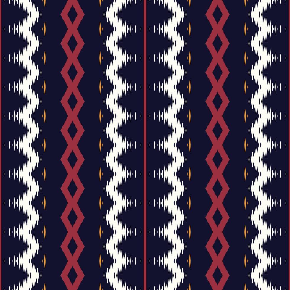 Ethnic ikat frame batik textile seamless pattern digital vector design for Print saree Kurti Borneo Fabric border brush symbols swatches designer