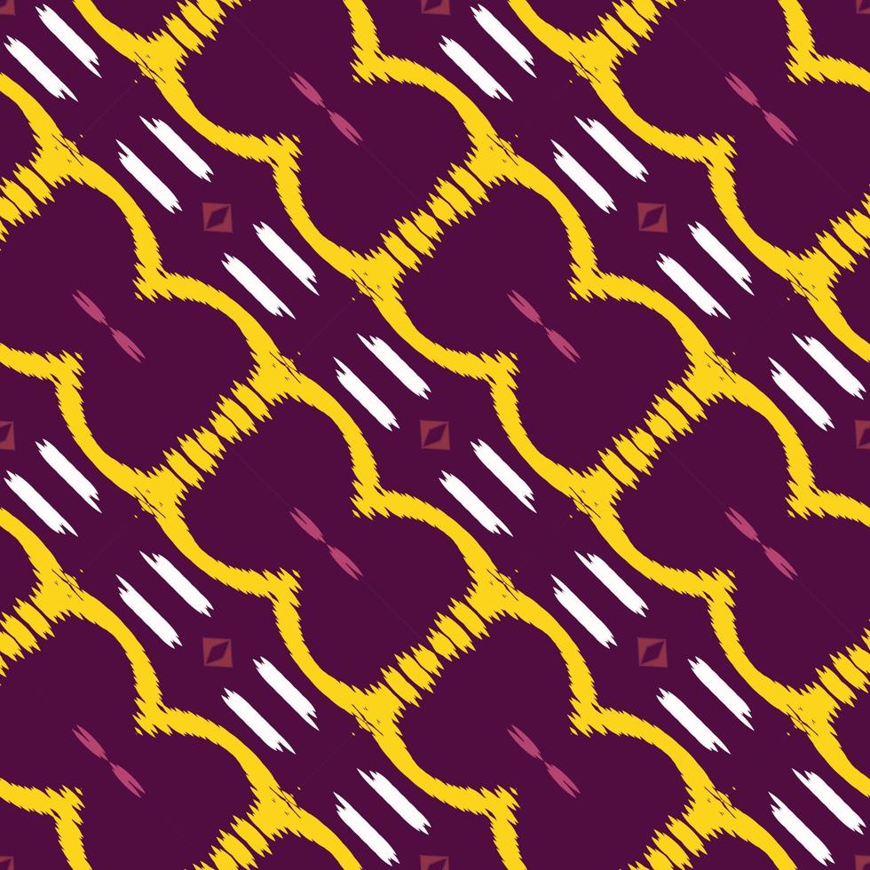 motivo textil batik ikat flor patrón sin costuras diseño vectorial digital para imprimir saree kurti borneo borde de tela símbolos de pincel muestras de algodón vector